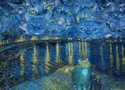 Vincent van Gogh, The Furry Starry Night over the Rhone