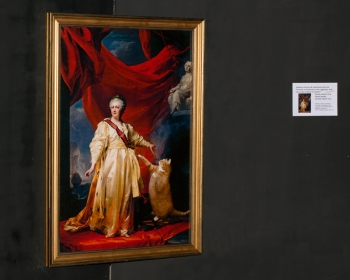 Dmitry Levitsky "Portrait of Catherine II the Legislator with Cat as the Symbol of Justice" / Дмитрий Левицкий "Портрет Екатерины II - законодательницы в храме Кота как символа Правосудия"