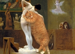 Jean-Léon Gérôme, Pygmalion the Cat and Galatea