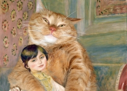 Auguste Renoir, Julie Manet with Zarathustra the Cat