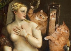 Titian, Venus’ Selfie, diptych, part 2