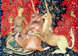 A Lady with the Cat in the Unicorn Hat: Sight