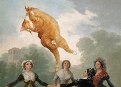 Francisco de Goya, Forget the Straw Manikin or Have More Fun with the Cat