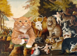 Edward Hicks, Peaceable Kingdom, the first version