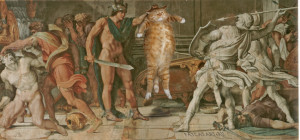 Аннибале Карраччи и Доменикино, Персей и Толстый Кот, фреска в галерее Фарнезе, Рим