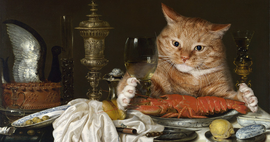 油絵『Still Life with Cat and Lobster』ピカソ模写 - www.minik.hr