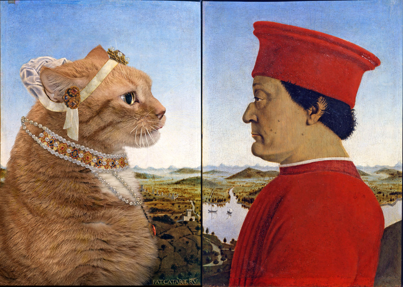 Piero Della Francesca, Portraits of the Duke and Cat of Urbino