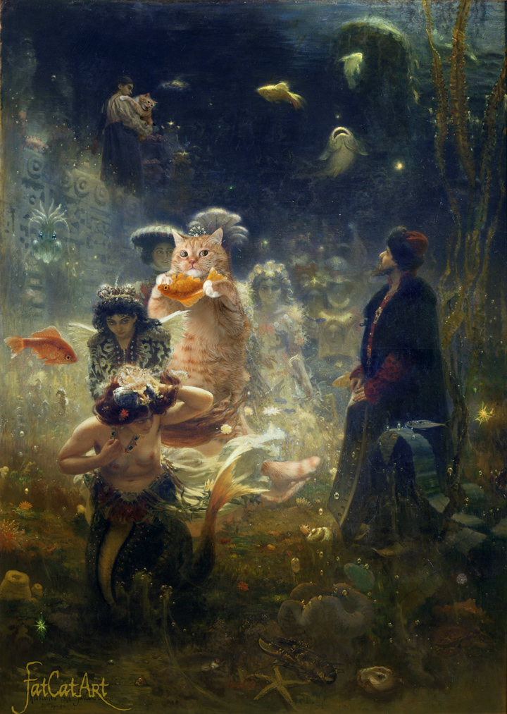 Ilya Repin “Sadko and the Underwater Fat Cat”