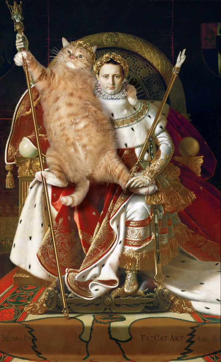 Jean Auguste Dominique Ingres, Napoleon I as the Imperial Throne for the Cat