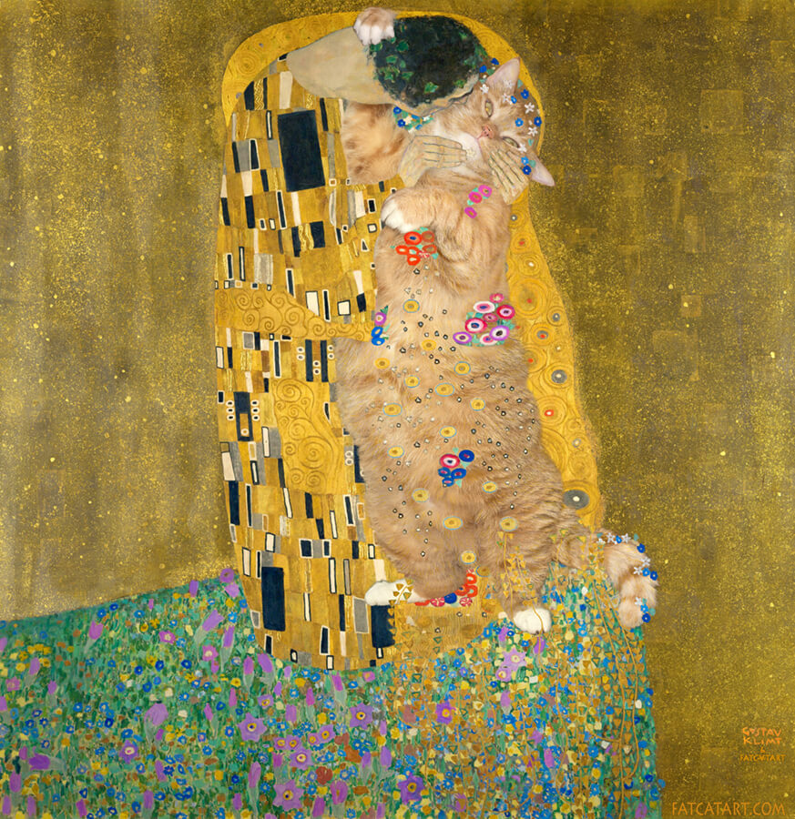 Gustav Klimt, The Kiss, true version