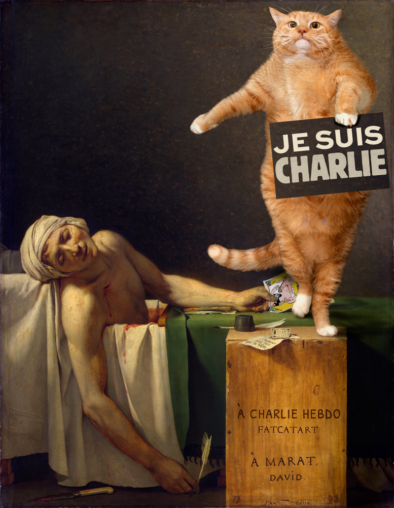 Jacques-Louis David, The Death of Charlie Hebdo