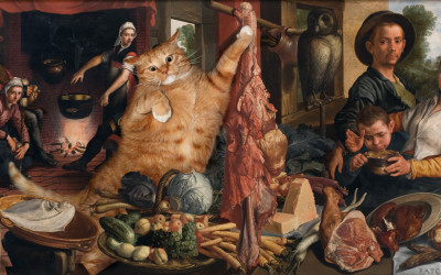 Pieter Aertsen, Fat Cat at Fat Kitchen