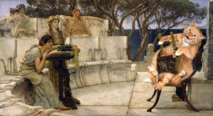 Alma-Tadema, Sappho and the fat cat