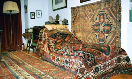 Sigmund Freud's couch at the Freud museum, North London