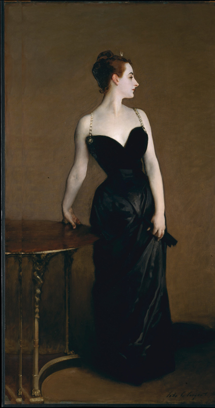 A version without a cat, Madame X (Madame Pierre Gautreau) from the Metropolitain Museum of Art collection
