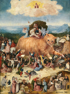 Hieronymus Bosch, The Catwain, or The Burden of an Internet Kitty Fame