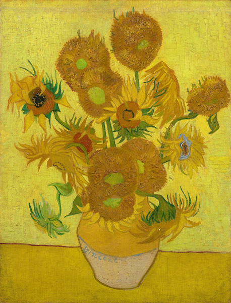  Vincent van Gogh, Sunflowers, a version from Van Gogh Museum
