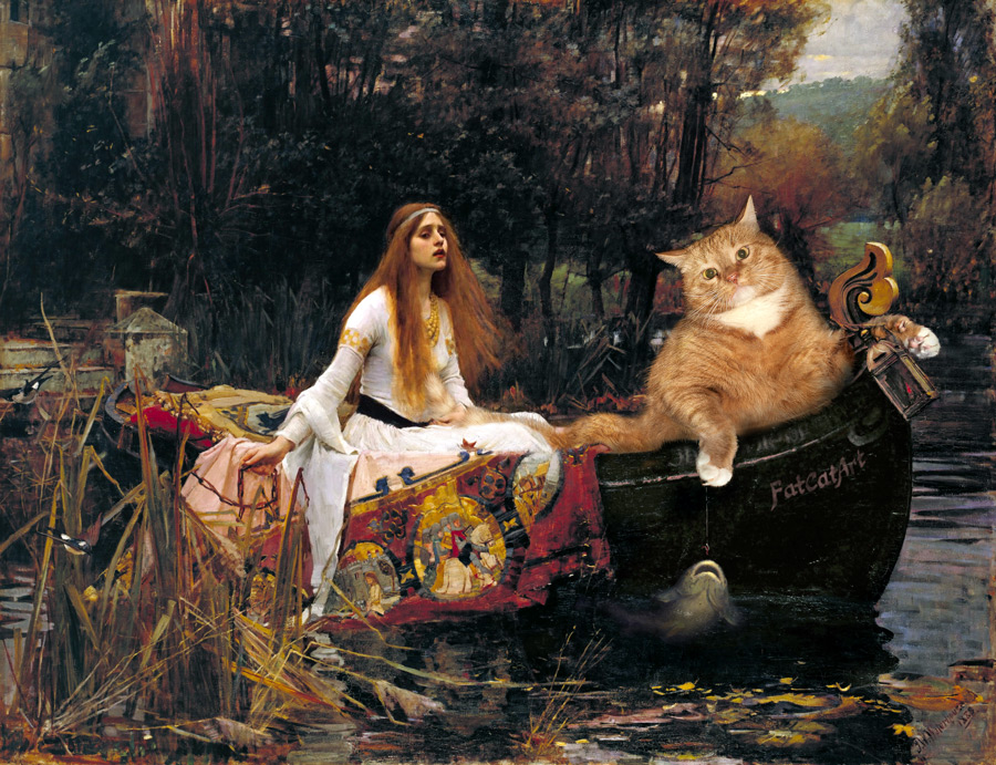 The Lady of Shalott, floating to Cat-melot 