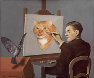 Rene Magritte, Clairvoyance, or Catvoyance
