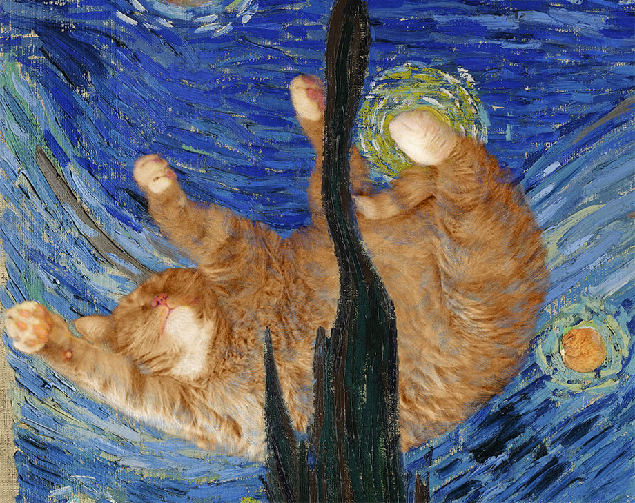 Vincent van Gogh, The Furry Night, detail