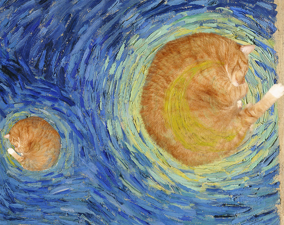 Vincent van Gogh, The Furry Night, detail