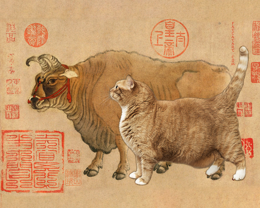 Han Huang, Five Oxen and Five Cats