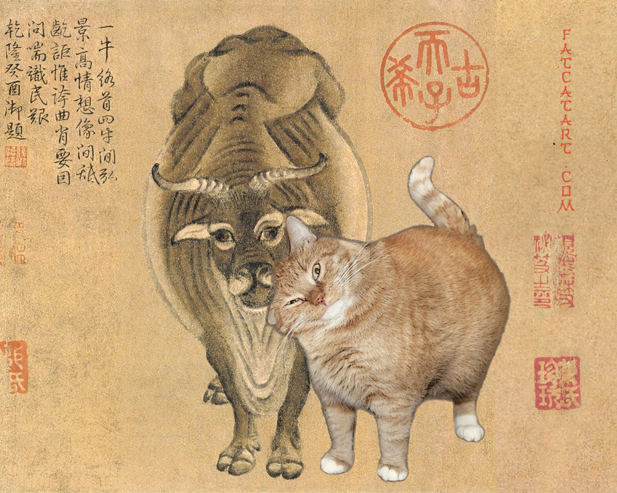 Han Huang, Five Oxen and Five Cats