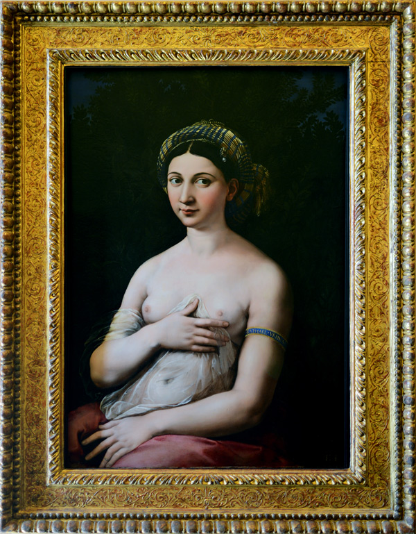 Raphael, La Fornarina, Galleria Nazionale d'Arte Antica, Rome