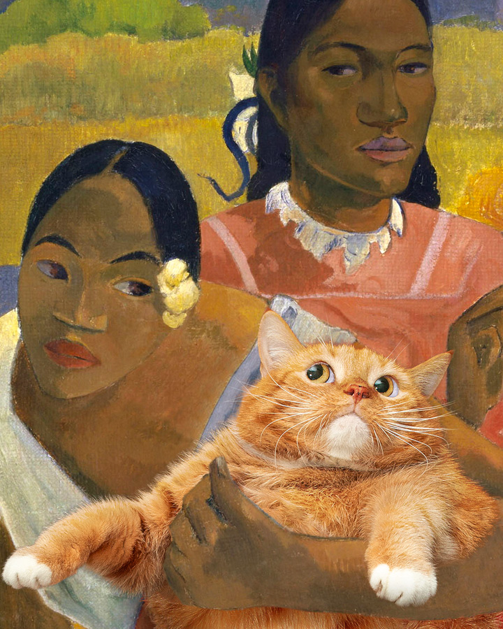 Paul Gauguin, When Will You Marry, Cat Lover?, detail