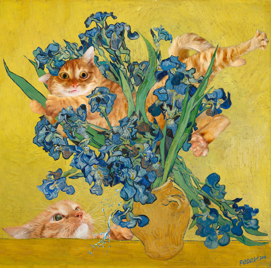 Vincent van Gogh, Cat-cher in the Irises