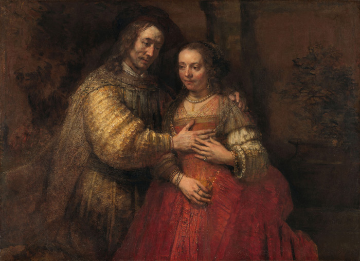Rembrandt, Isaac and Rebecca, Known as ‘The Jewish Bride’, in Rijksmuseum