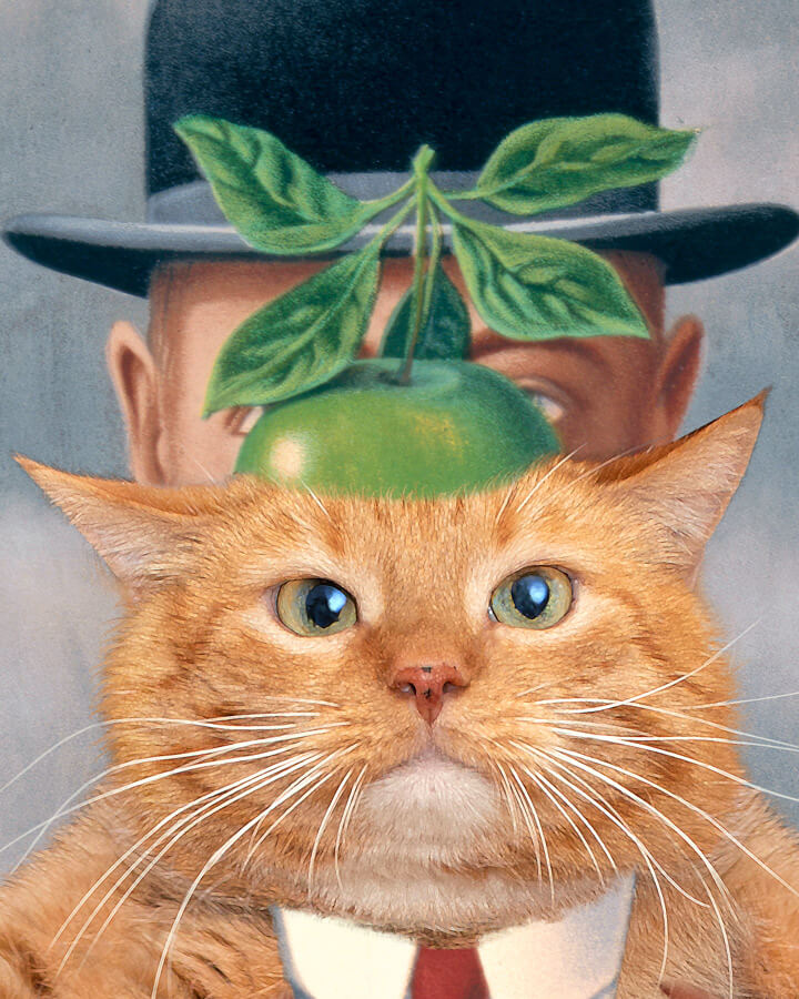 René Magritte, The Son of Cat, detail