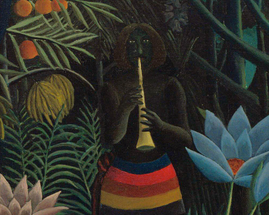 Henri Rousseau, Tyger's Dream, the flute player