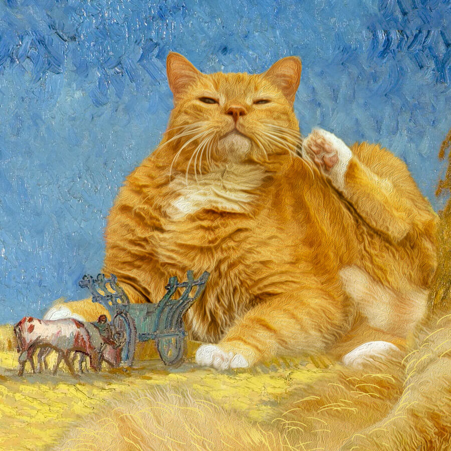 Vincent van Gogh, The Siesta with Cats, Zarathustra the Cat