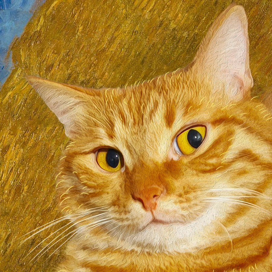 Vincent van Gogh, The Siesta with Cats, Zarathustra the Cat, Tyger Blake