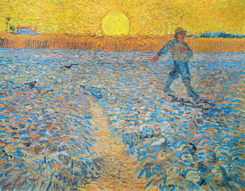 Vincent Van Gogh, "The Sower", the Kröller-Müller Museum