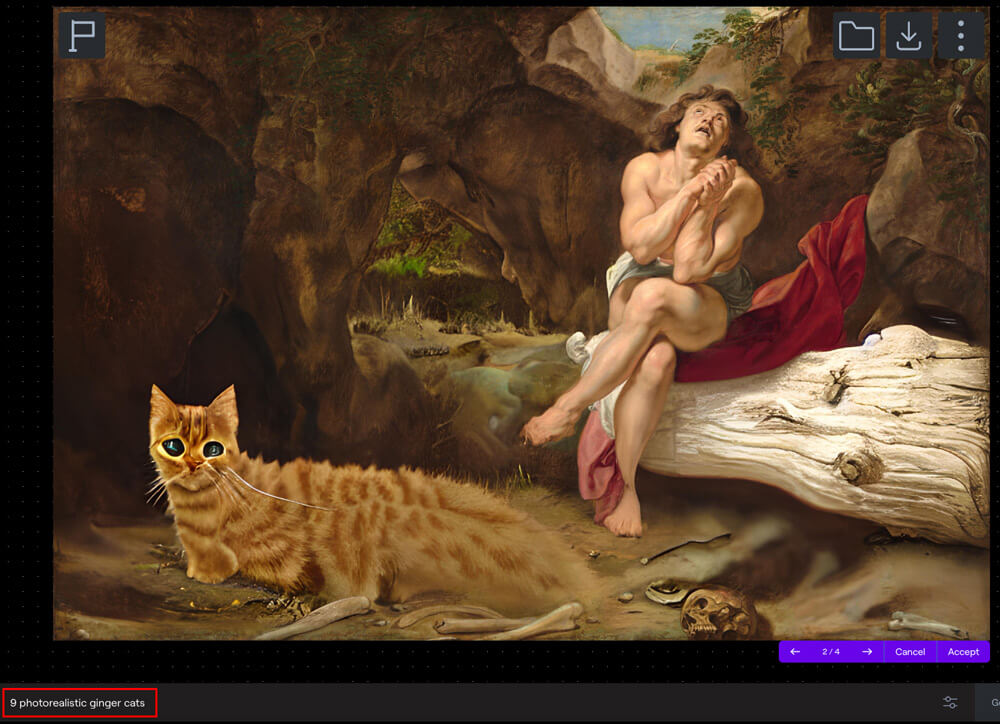 Daniel saved from lions by Runway AI in 2024